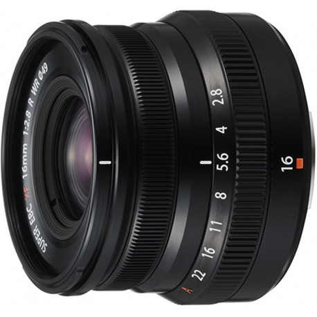 Fujifilm Fujinon XF 16mm f/2.8 R WR objektiiv, must