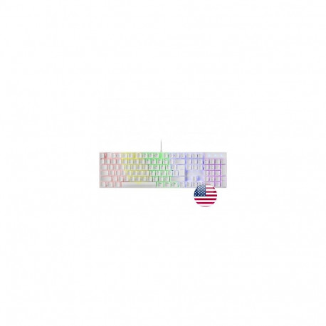 Mars Gaming mänguri mehaaniline klaviatuur MK422WRUS RGB, punased lülitid, US