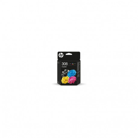HP 308 2-Pack Black/Tri-color Original Ink Cartridge Combo