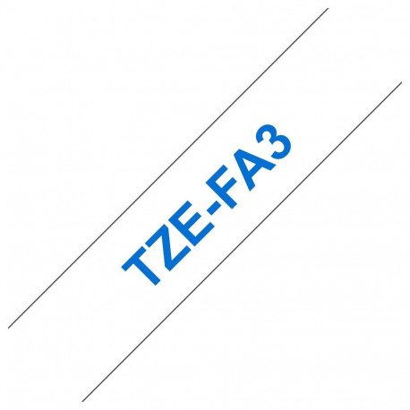 Brother silditeip TZE-FA3, sinine valgel