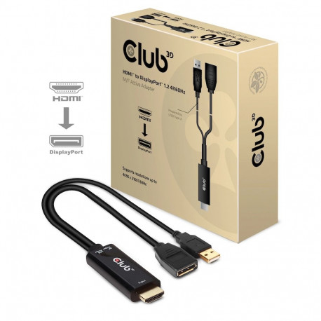 CLUB3D videokaabli adapter CAC-1331 0.25m HDMI DisplayPort, must