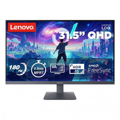 Monitor - Lenovo LOQ 32Q-10 31.5" QHD 180Hz Lunar Grey