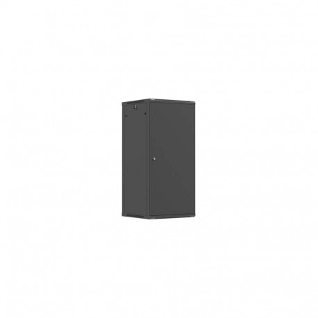 RACK CABINET 19" WALL-MOUNT 27U/600X600 (FLAT PACK) WITH METAL DOOR BLACK LANBERG