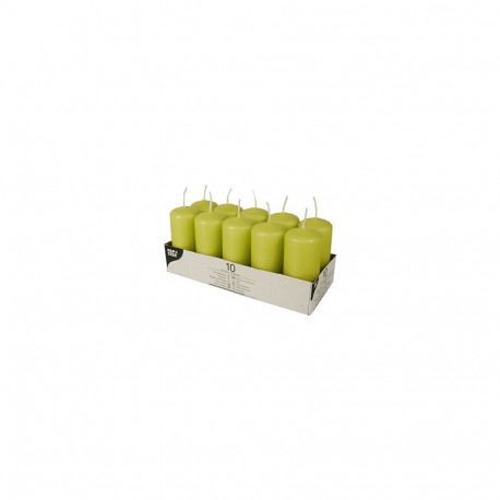 "CANDLE PAPSTAR Stumpenkerzen 9 cm kiwi"