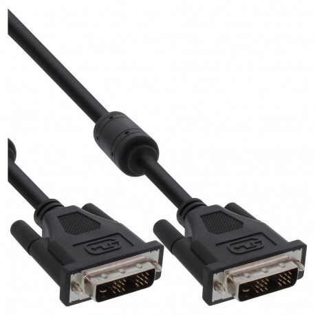 "INLINE DVI-D Kabel digital 24+1 Stecker / Stecker Dual Link 2 Ferrite 2m"