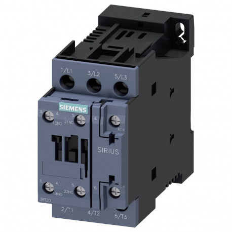 Siemens kontaktor 3RT20231BB40 Schtz AC-3 4kW/400V 1S+1 24VDC 3p S0