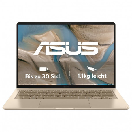 ASUS sülearvuti Zenbook 14 UX3480QA-U1157W Snapdragon X1-26-100/16GB/512SSD/W11 Home, beež