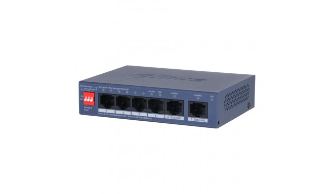 Switch|DAHUA|CS4006-4GT-36|Switch type Managed|Switch layer L2|Form factor Desktop/Wall-Mounting|4xR