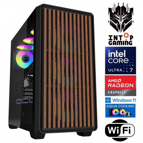INTOP AQUA Ultra 7 265KF 64GB DDR5 1TB SSD M.2 NVME RX9060XT 16GB WiFi WIN11Pro