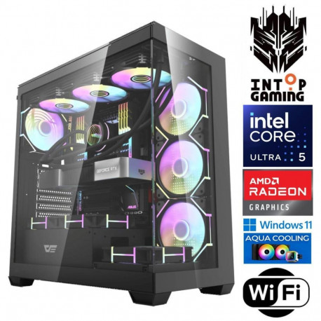 INTOP AQUA Ultra 5 245KF 16GB DDR5 1TB SSD M.2 NVME RX9060XT 16GB WiFi WIN11
