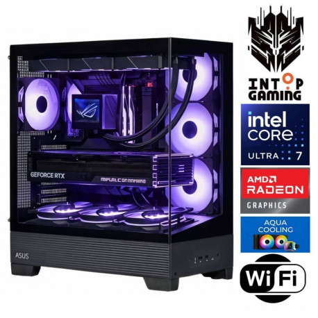 INTOP AQUA Ultra 7 270K Plus 32GB DDR5 1TB SSD M.2 NVME RX9060XT 16GB WiFi no-OS