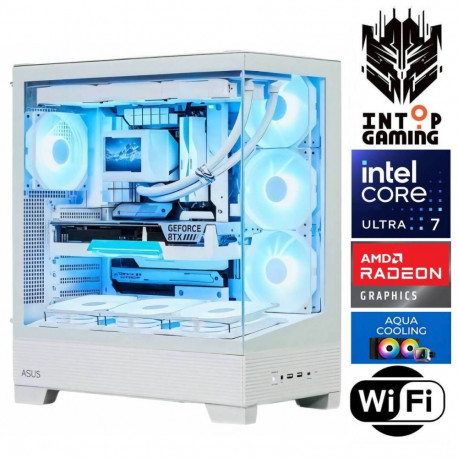 INTOP AQUA Ultra 7 270K Plus 32GB DDR5 1TB SSD M.2 NVME RX9060XT 16GB WiFi no-OS