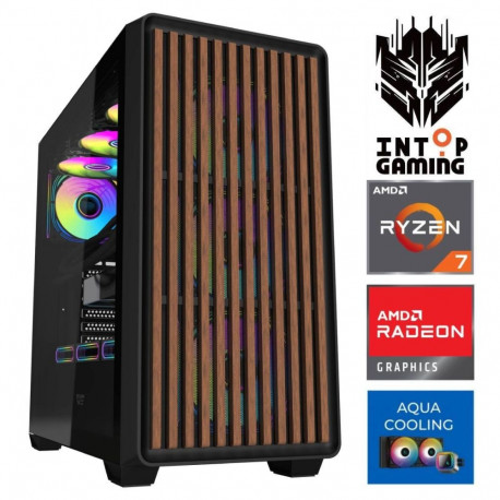 INTOP AQUA Ryzen 7 9700X 16GB DDR5 1TB SSD M.2 NVME+2TB RX9060XT 16GB no-OS