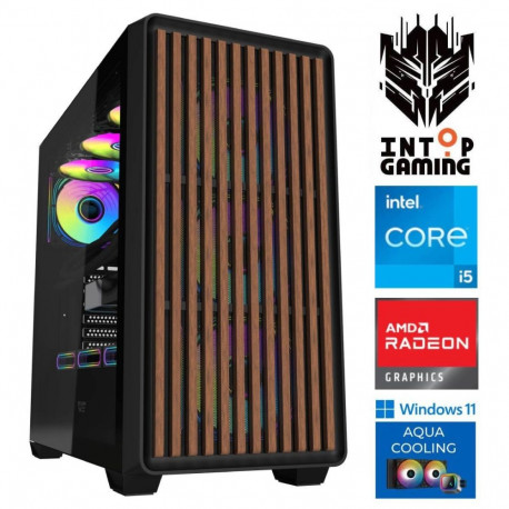INTOP AQUA i5-14400F 64GB DDR5 1TB SSD M.2 NVME RX9060XT 16GB WIN11Pro