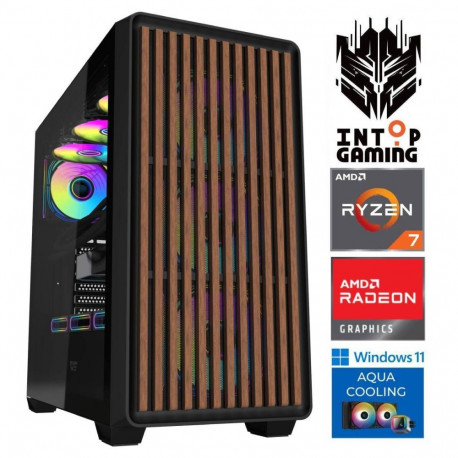 INTOP AQUA Ryzen 7 8700F 16GB DDR5 1TB SSD M.2 NVME+2TB RX9060XT 16GB WIN11
