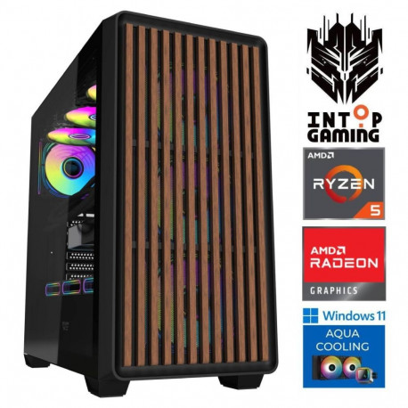 INTOP AQUA Ryzen 5 7500X3D 16GB DDR5 1TB SSD M.2 NVME+2TB RX9060XT 16GB WIN11