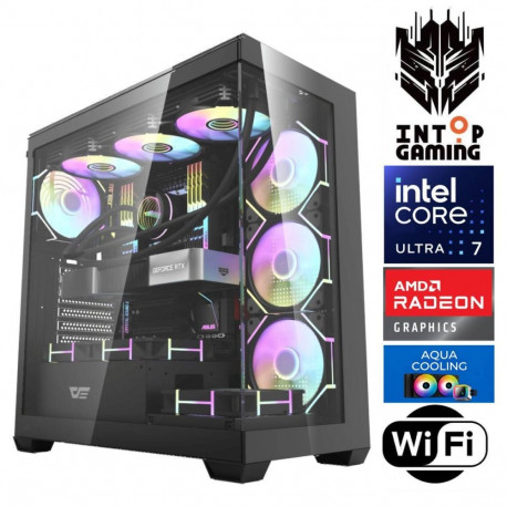 INTOP AQUA Ultra 7 270K Plus 64GB DDR5 1TB SSD M.2 NVME RX9060XT 16GB WiFi no-OS
