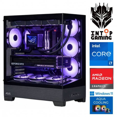 INTOP AQUA i7-14700F 16GB DDR5 1TB SSD M.2 NVME RX9060XT 16GB WIN11