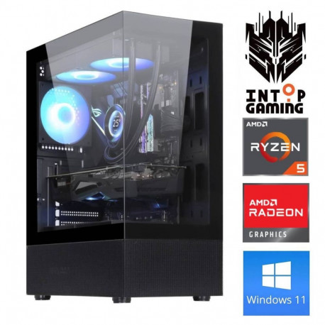 INTOP Ryzen 5 5600X 16GB 250SSD M.2 NVME RX9060XT 16GB WIN11