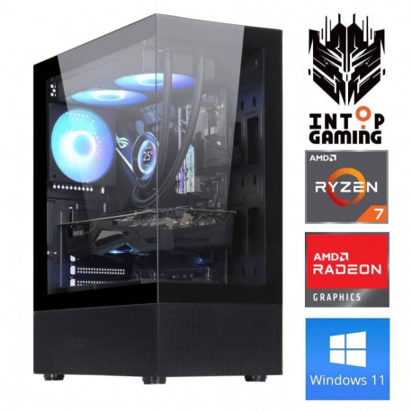 INTOP Ryzen 7 5700X 32GB 1TB SSD M.2 NVME RX9060XT 16GB WIN11Pro