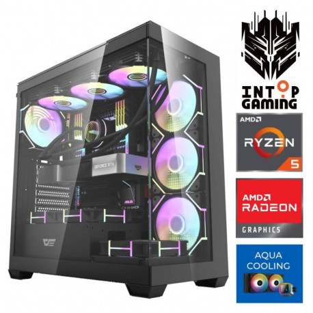 INTOP AQUA Ryzen 5 9600X 64GB DDR5 1TB SSD M.2 NVME RX9060XT 16GB no-OS
