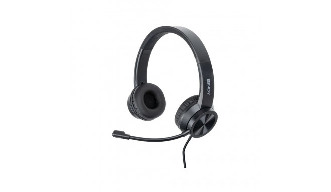 LINDY USB-C office headset with adapter [20439]