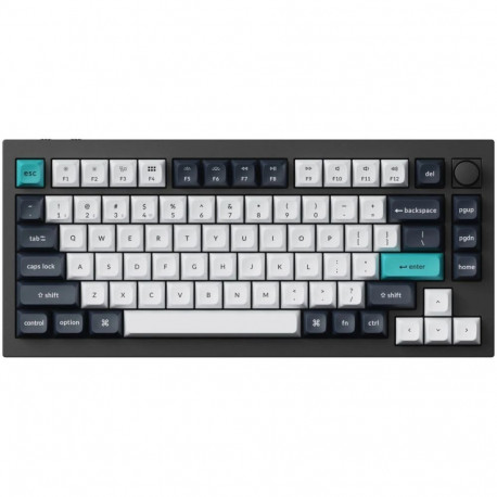 Keychron klaviatuur Q1 Max 75% Banana Switch, süsimust