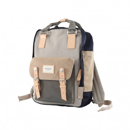Laptop Backpack - Himawari 188L-1 16 L 2 Compartments 9 Pockets 14-Inch Grey-Beige