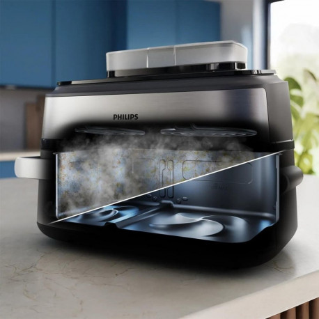 Philips Air Fryer - NA565/02 Megabasket 9.5L 2750W Silver