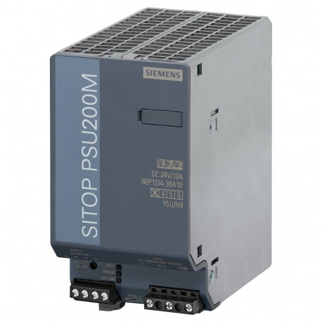 "Siemens 6EP13343BA10 SITOP PSU200M 24V/10A geregelte Stromversorgung"