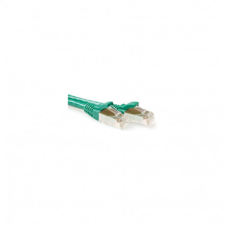 "Green 25 meter LSZH SFTP CAT6A patch cable snagless with RJ45 connectors"