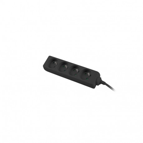 Lanberg pikendusjuhe PS0-04E-0150-BK 1.5m 4 pistikupesa siseruumides kasutamiseks, must