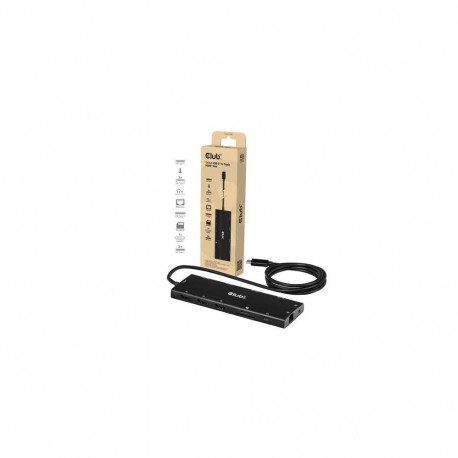 CLUB3D 12-in-1 USB-C® to Triple HDMI™ Hub DP2.1 PD3.0 100W 1m/3.28ft