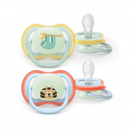 Philips Avent pacifier Ultra Air Night  NEUTRAL 0-6M  (2pcs)