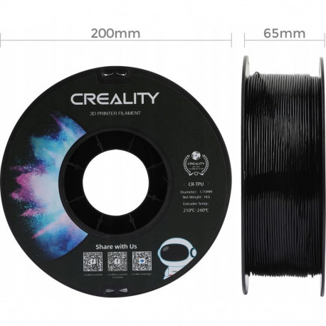 Creality Creality Filament TPU  1kg  1 75mm  Black (3301040040)