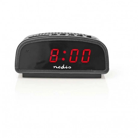 Nedis LED-lauakell CLDK008BK edasilükkamisfunktsiooniga, ilma raadiota, must