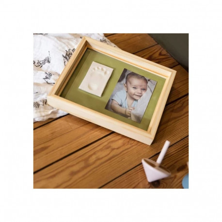 Action! Baby Art Pure Frame wooden kit for creating baby footprints or handprints 3601092030