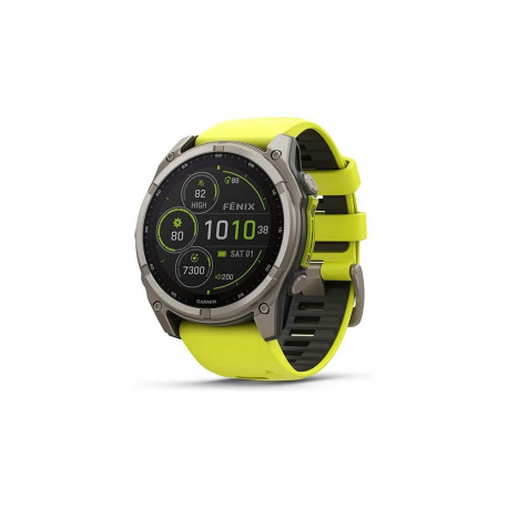 Garmin Fenix 8 AMOLED Sapphire GPS 51mm, kollane/hall