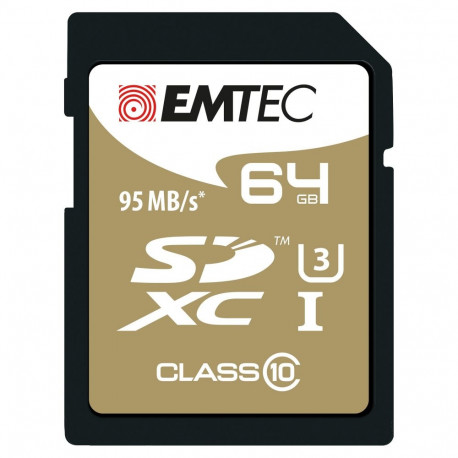 Emtec mälukaart 64GB UHS-I U3 V30 SpeedIN Pro