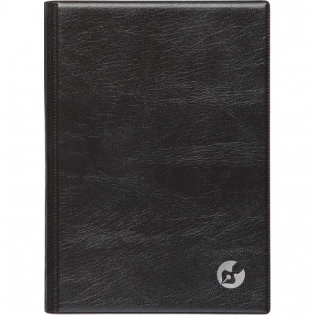 Raamatkalender Boss A5 PÄEV, spiraalköide, plastkaaned (MUST) 00038/40033