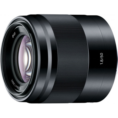 Sony E 50mm f/1.8 OSS objektiiv, must (avatud pakend)