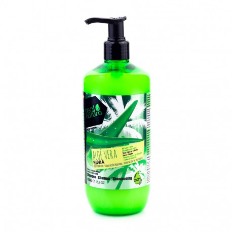 Real Natura niisutav aloe vera šampoon dosaatoriga 500ml