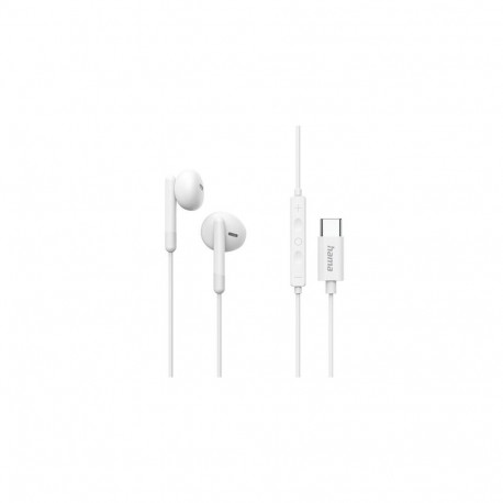 Hama Classy Headset Wired In-ear Calls/Music USB Type-C White