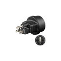 Goobay Mains Adapter US, Black