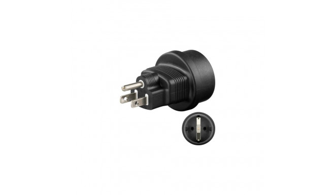Goobay Mains Adapter US, Black