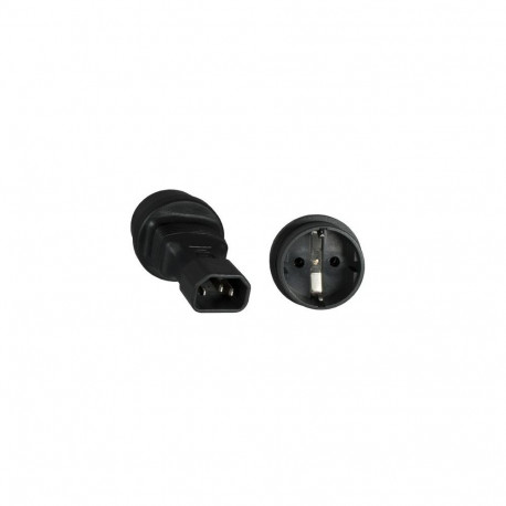 DINIC CB-A-3223 cable gender changer C14 CEE 7/3 Black