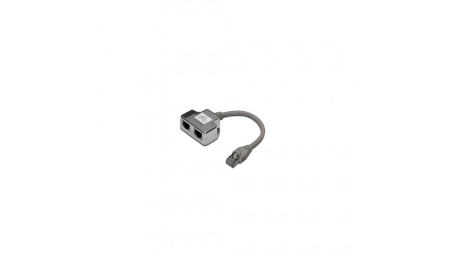 Digitus CAT 5e patch cable adapter, 2x CAT 5e, shielded