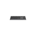 Gembird Slim wired multimedia keyboard with Type-C adapter, US layout