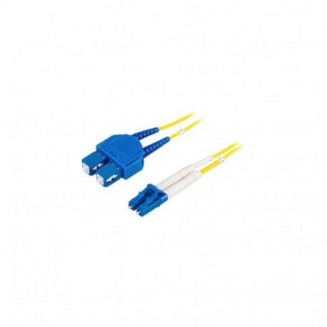 Deltaco LCSC-3S InfiniBand/fibre optic cable 3 m 2x LC 2x SC Yellow