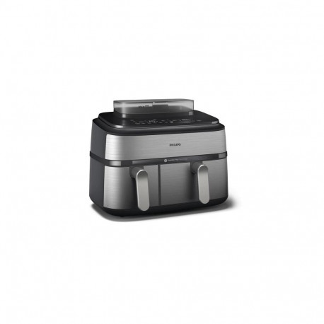 Philips 5000 series NA555/00 fryer Double 9 L Stand-alone 2750 W Hot air fryer Silver